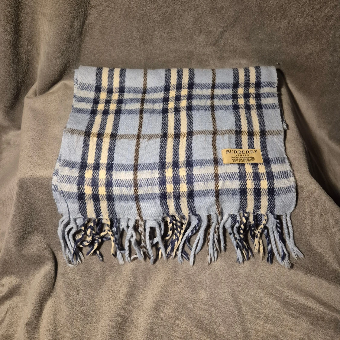 Rutig halsduk från Burberry i ull