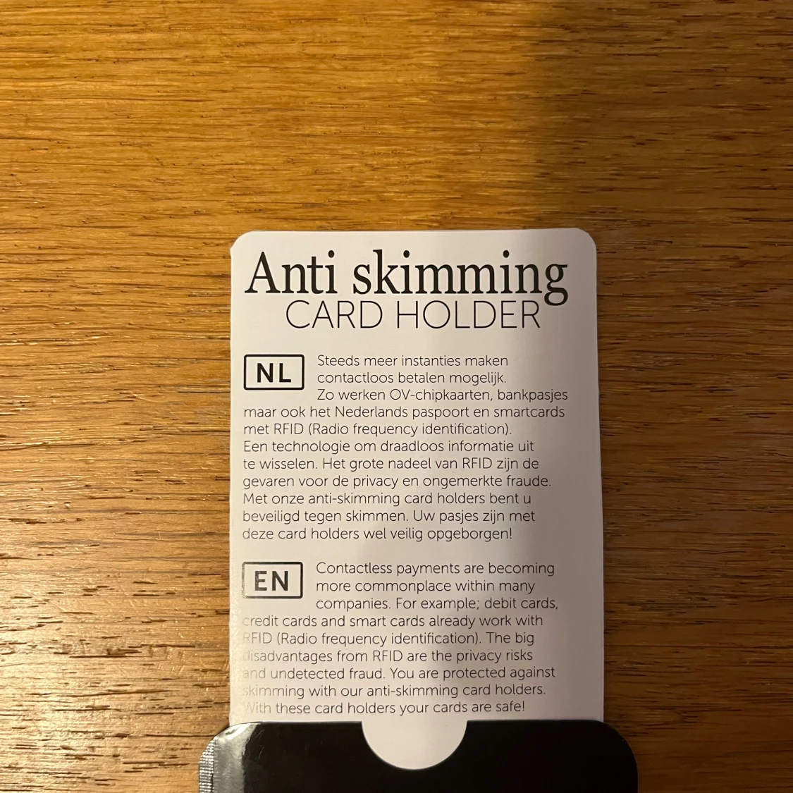 Korthållare Anti Skimming – Knowit (Helt ny)Korthållare Anti Skimming – Knowit (Helt ny) - 1