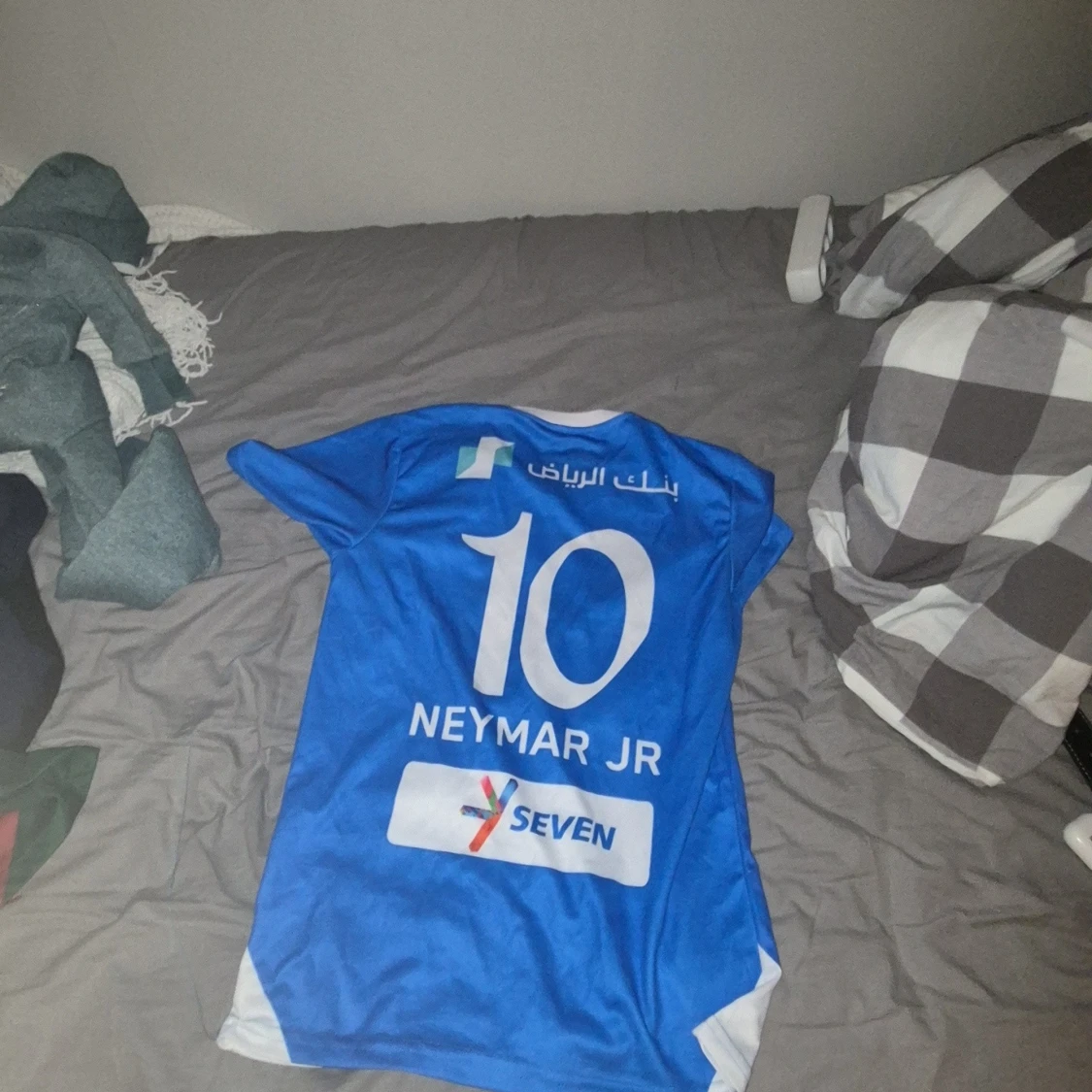 Blå Neymar Jr fotbollströja #10 - 1