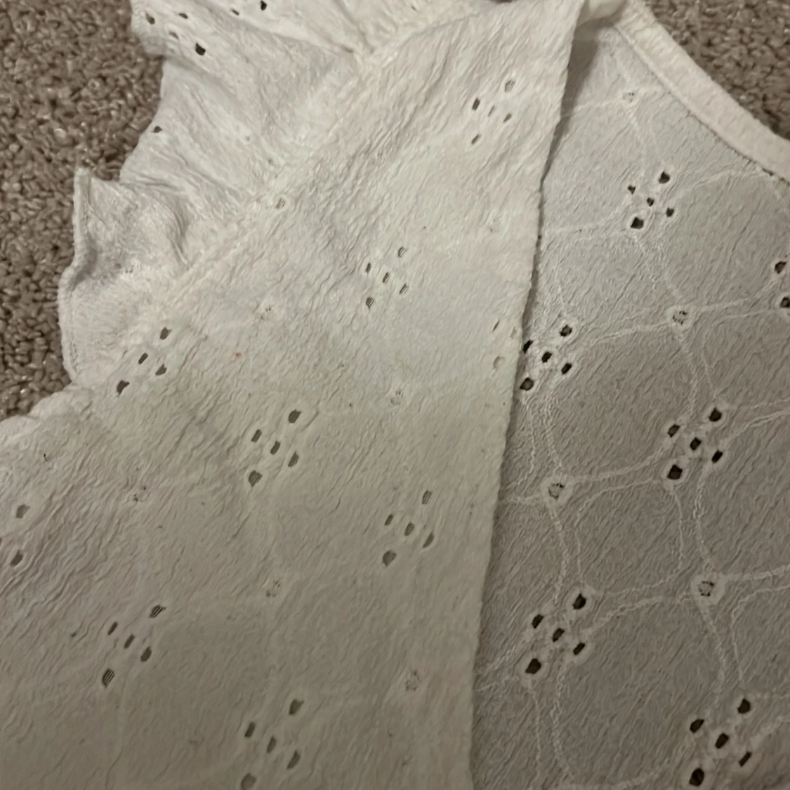 Vit volangblus från FB Sister XS - 3