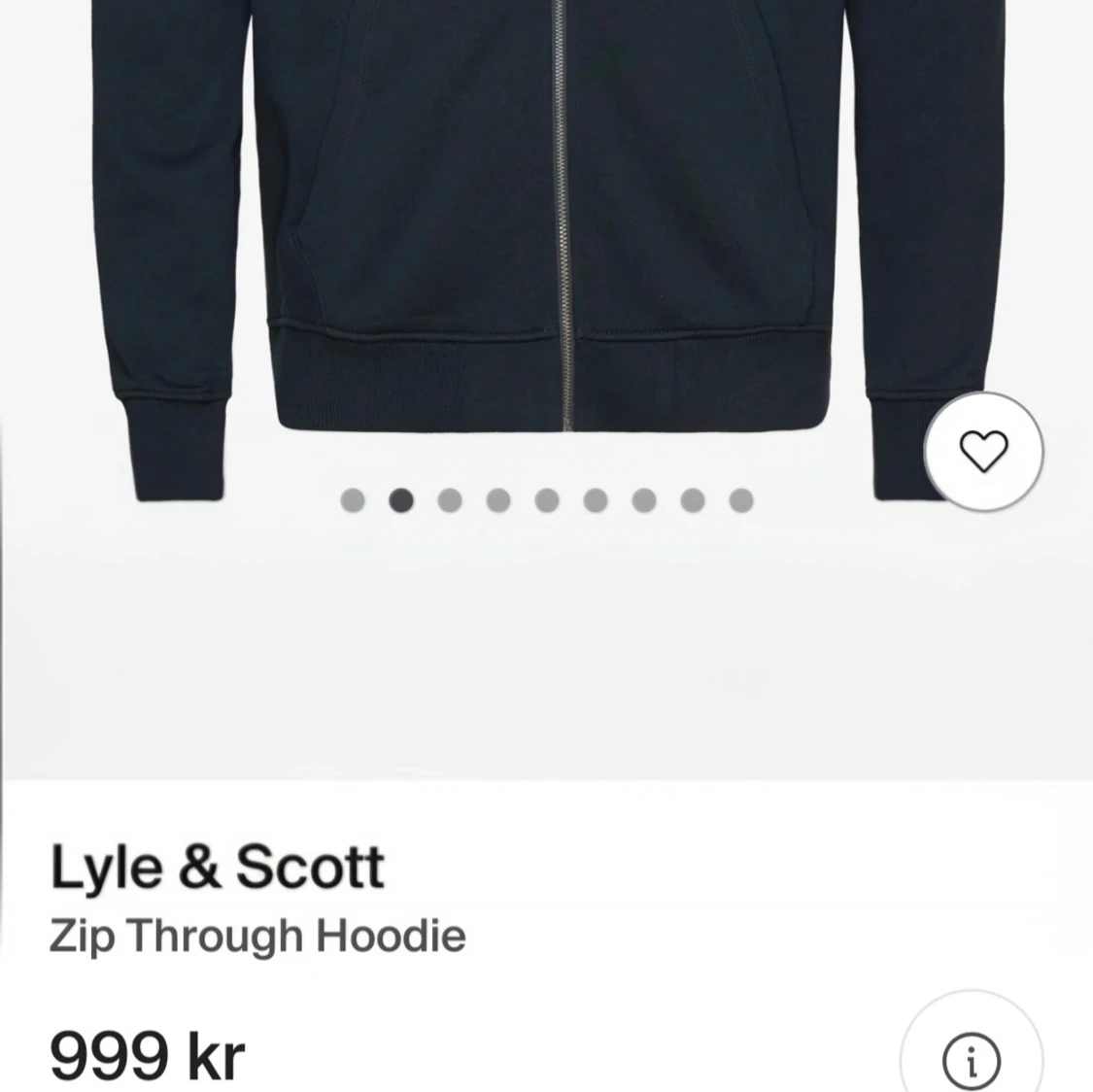 Mörkblå hoodie från Lyle & Scott - 4