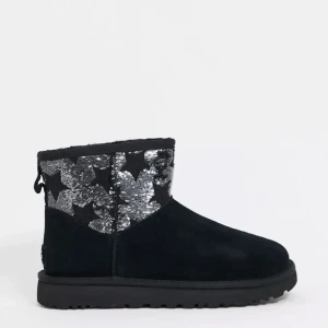 Uggs med stjärnor - Svarta uggs med silver stjärnor