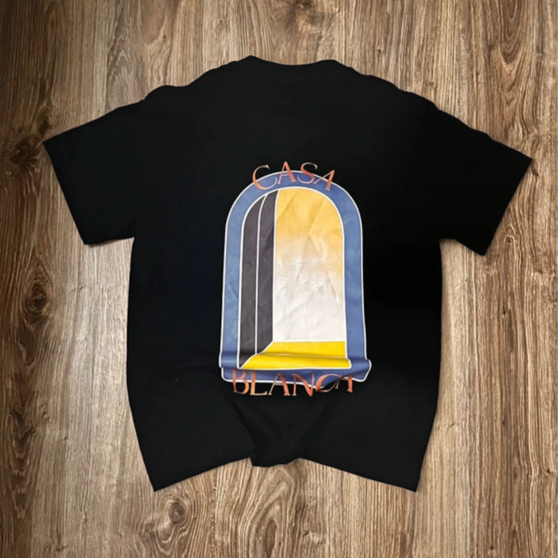 Svart Casa Blanca t-shirt med tryck - 3