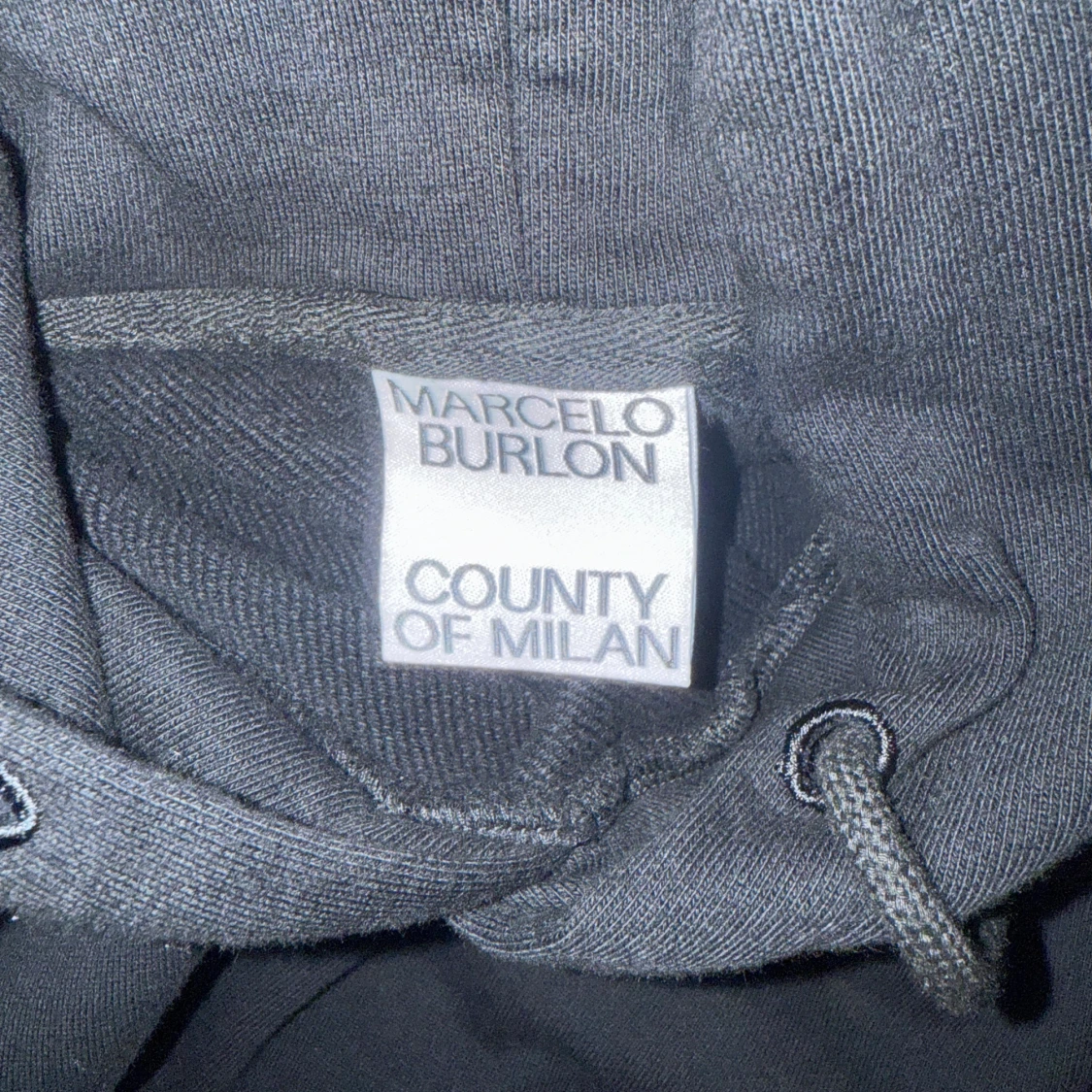 Svart hoodie Marcelo Burlon med vingar - 3