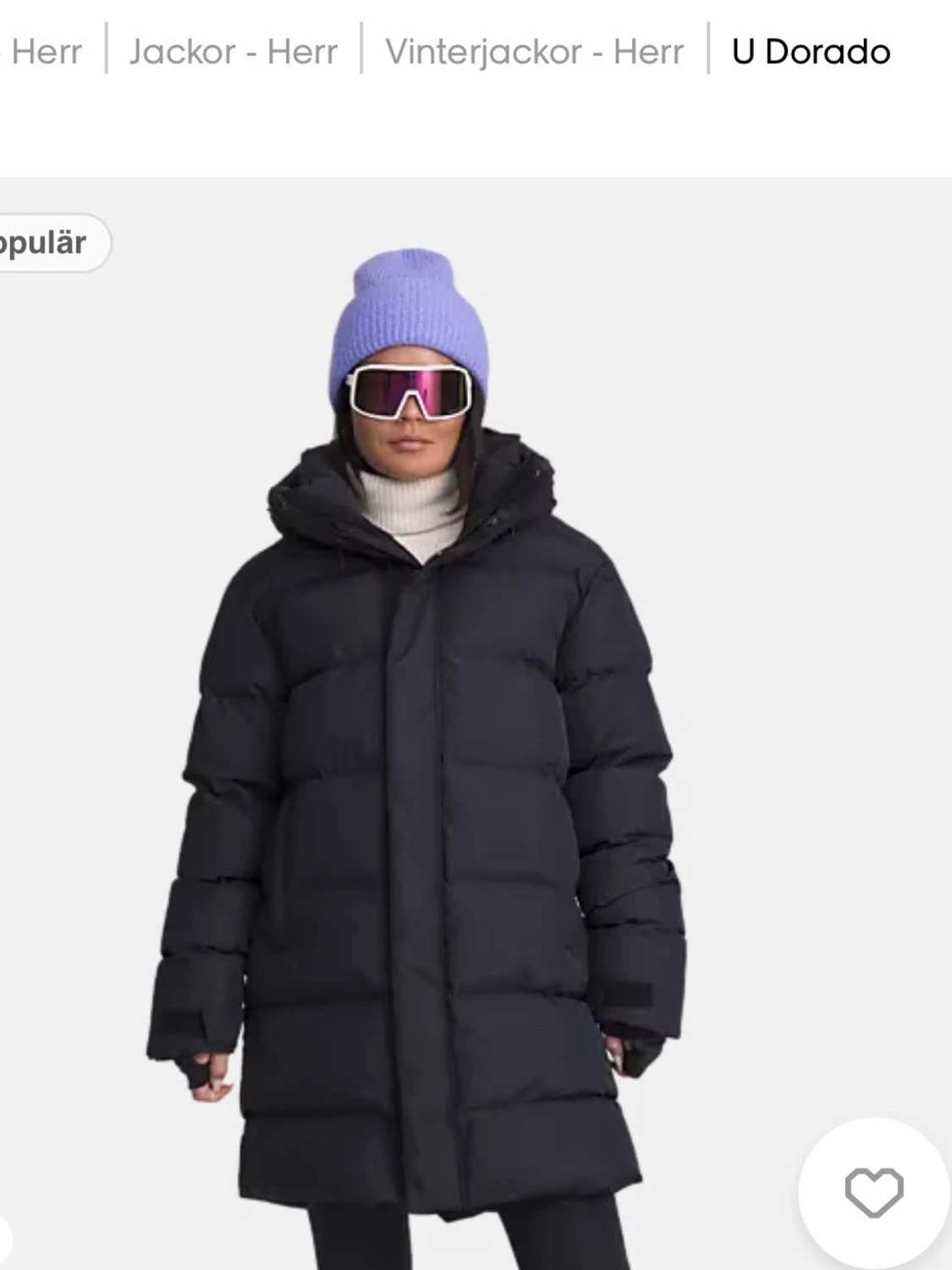 Svart vinterjacka - 1