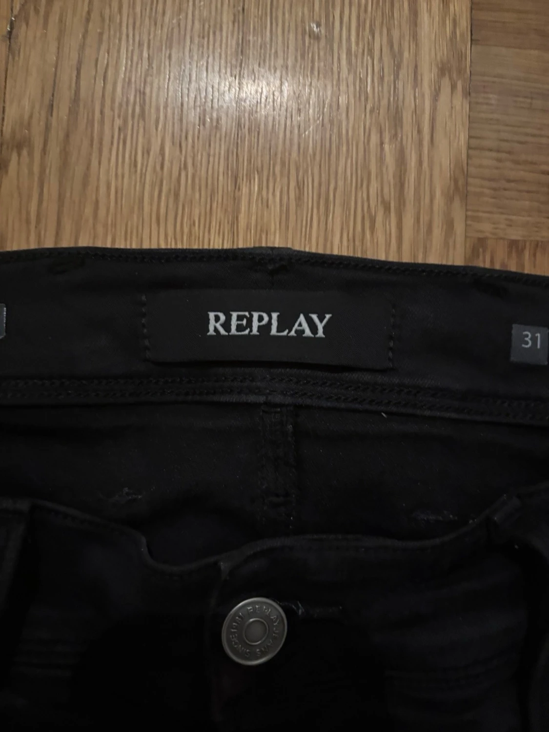 Replay Anbass svarta slim jeans - 3