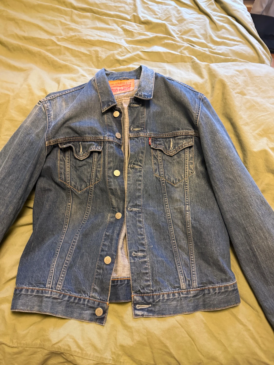 Levi's klassisk jeansjacka blå L