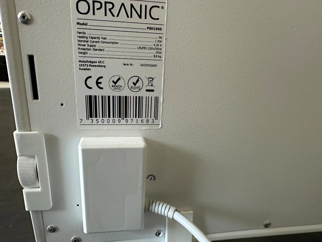 Opranic elektrisk väggmonterad värmepanel - 4