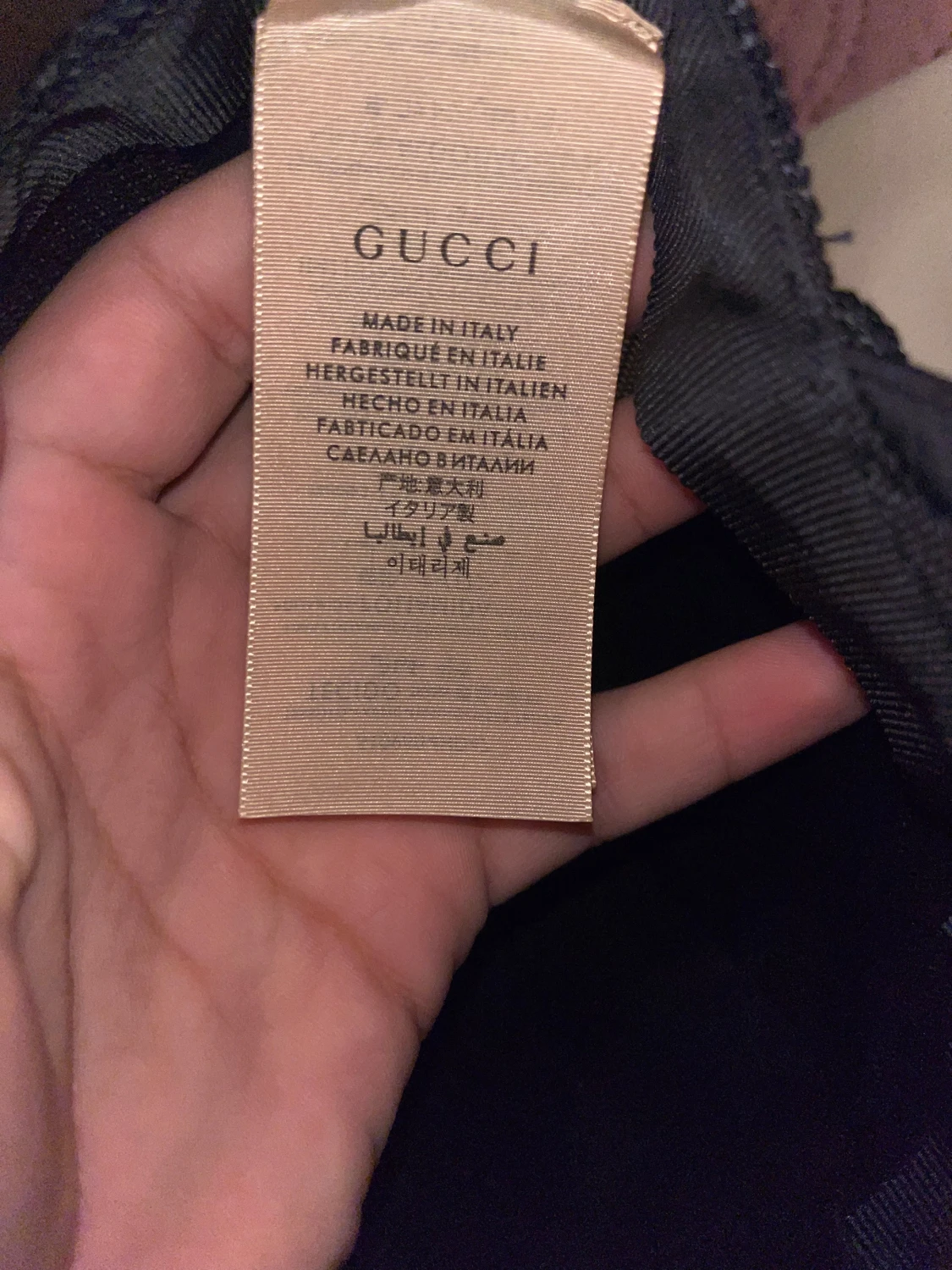 Svart Gucci keps med mesh och logga - 3