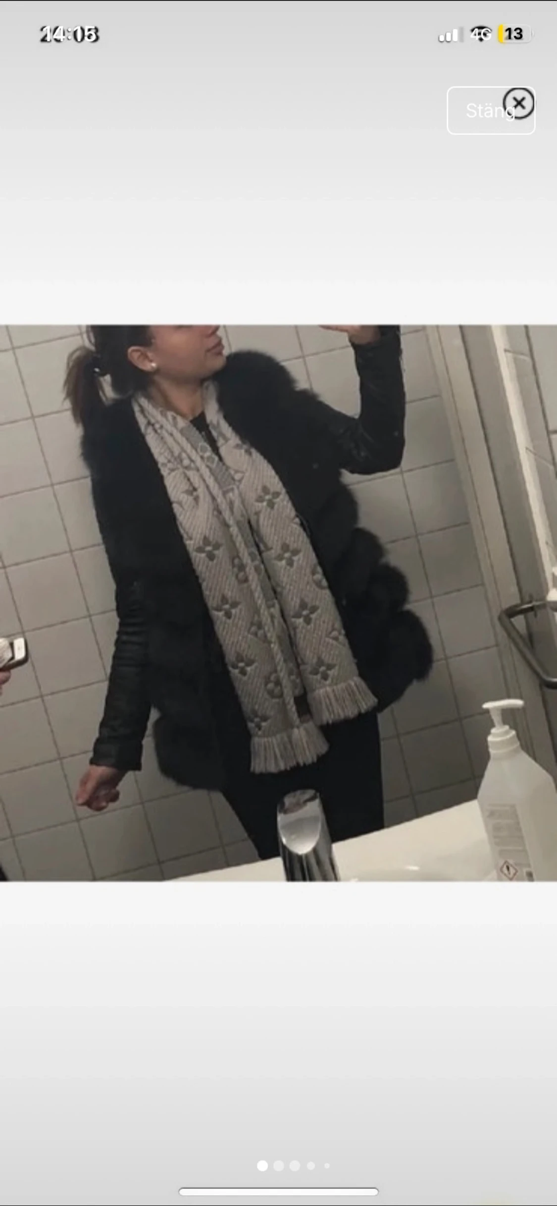 Mörkgrå fluffig pälsväst - 1