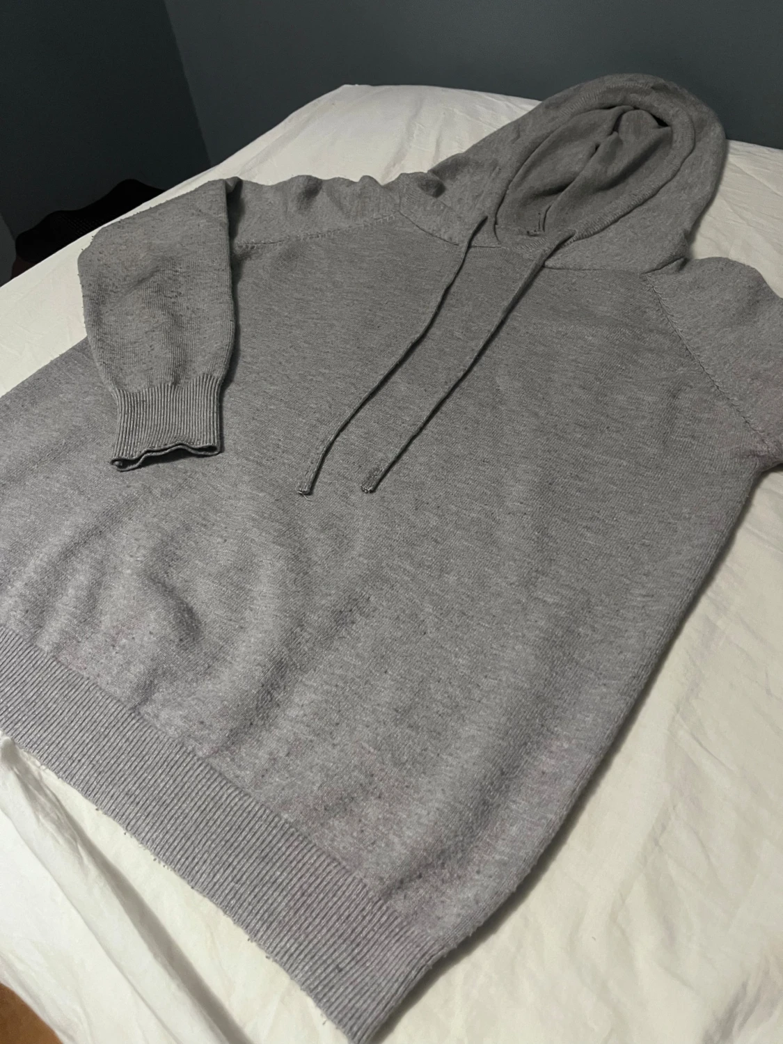 Grå marino ull tröja  - 1