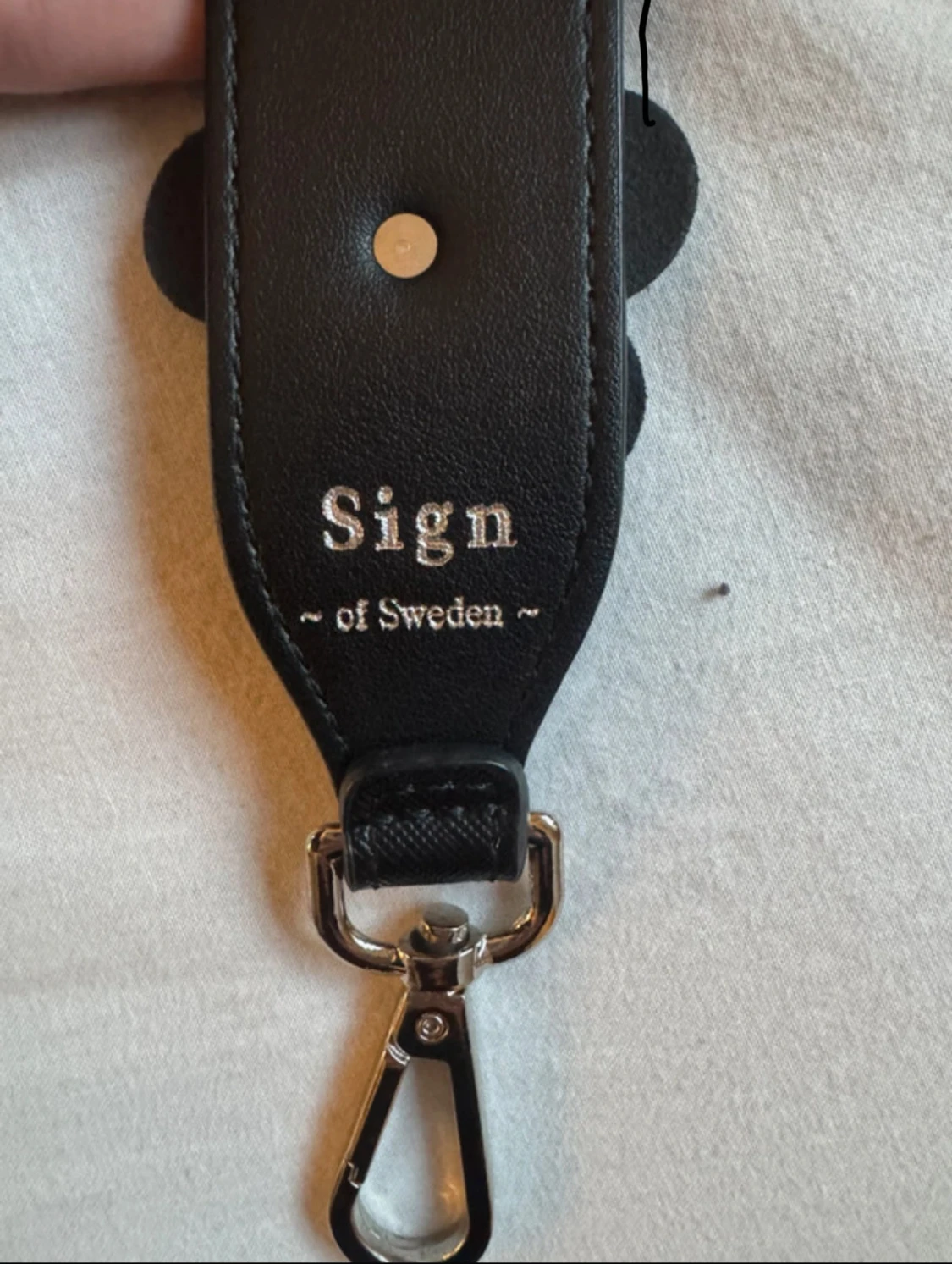 Svart blommigt väskband från Sign of Sweden - 2