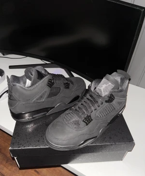Jordan 4 Black Cats 2025 - Helt nya, deadstock (aldrig använda) Köpta direkt från SNKRS med bevis Alla tags, papper och låda medföljer 100% äkta (kan ge kvitto/skärmdump från SNKRS) Skickas väl paketerade  Pris: 3599 kr (kan diskuteras vid snabb affär) Kan även skicka extra bilder vid efterfrågan