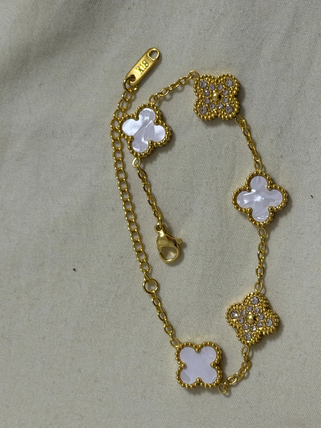 18 k Guldpläterad armband  - 2