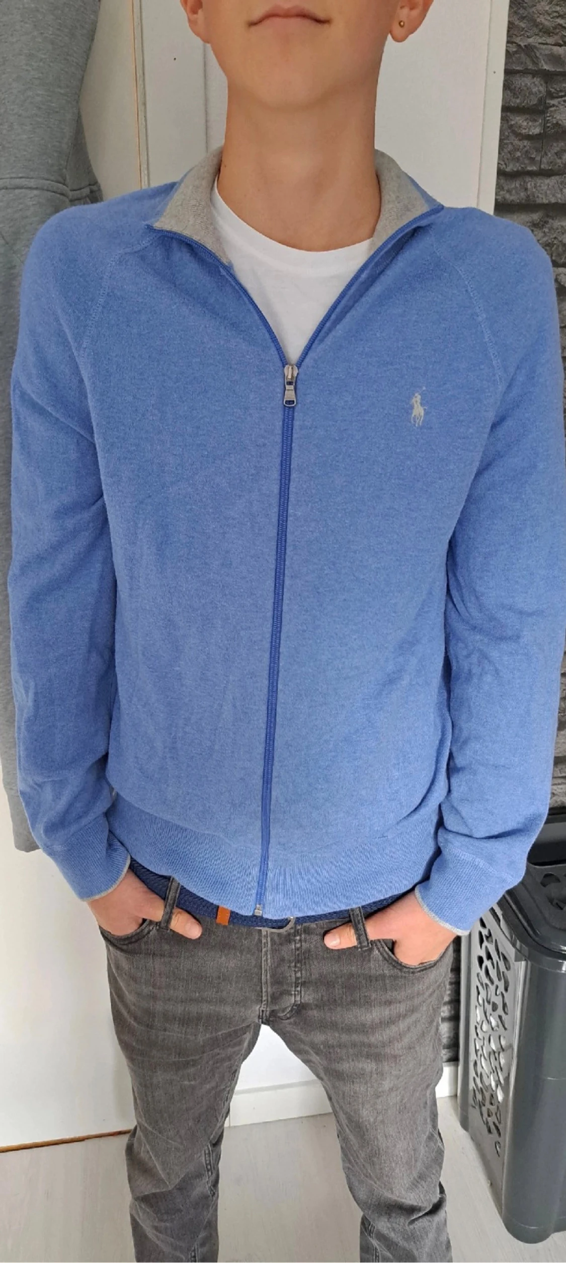 Blå ziptröja från Polo Ralph Lauren - 3