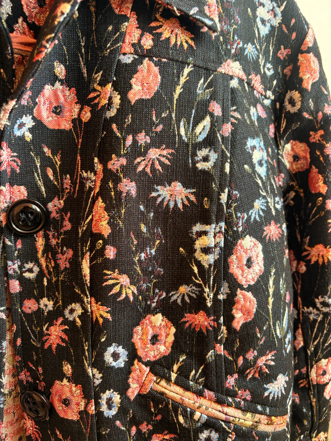 Blommig jeansjacka från Custommade - 2