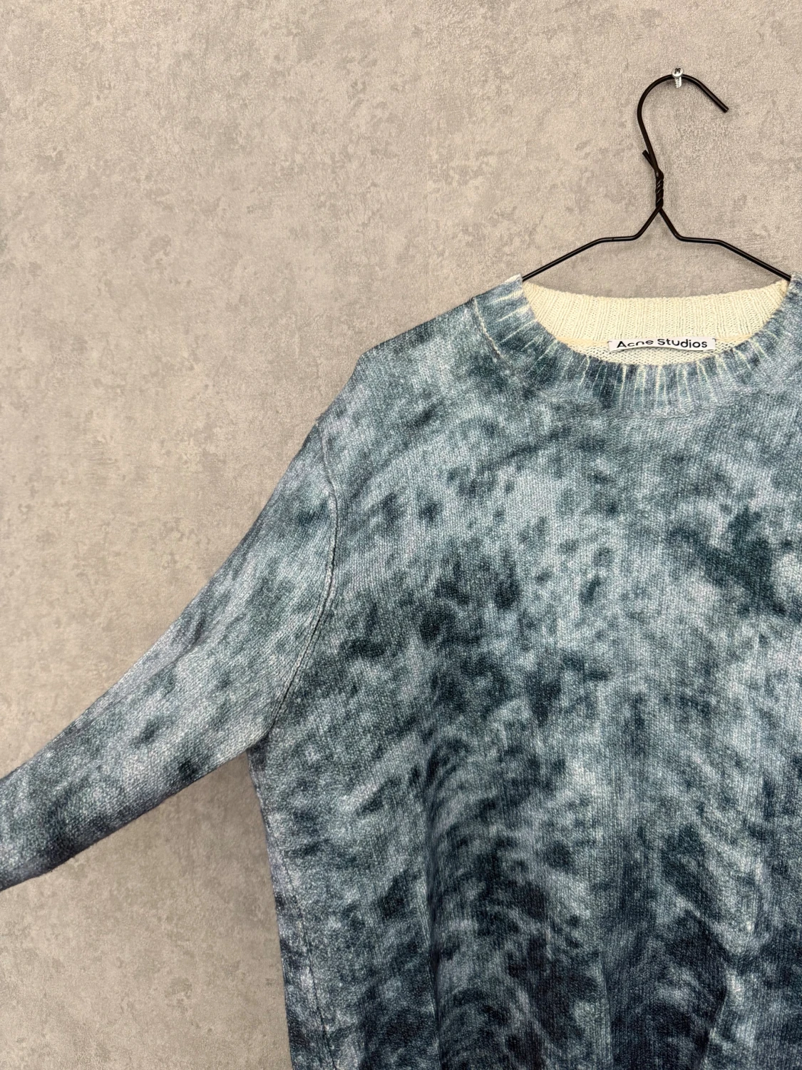 Blå stickad tröja Acne Studios - 3