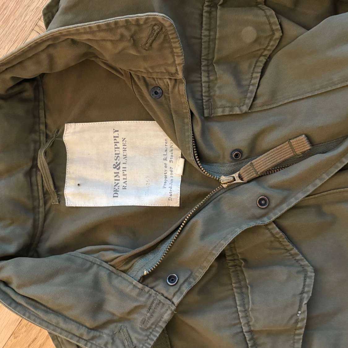 Olivgrön parkajacka från Ralph Lauren/denim supply - 2