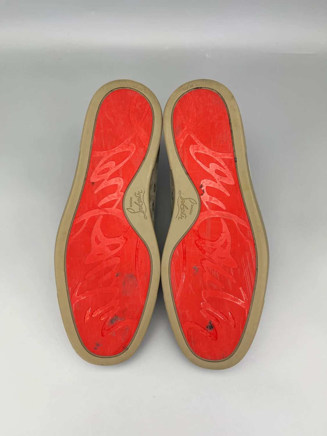 Christian Louboutin Louis Junior Sneaker Olive Grön - 5