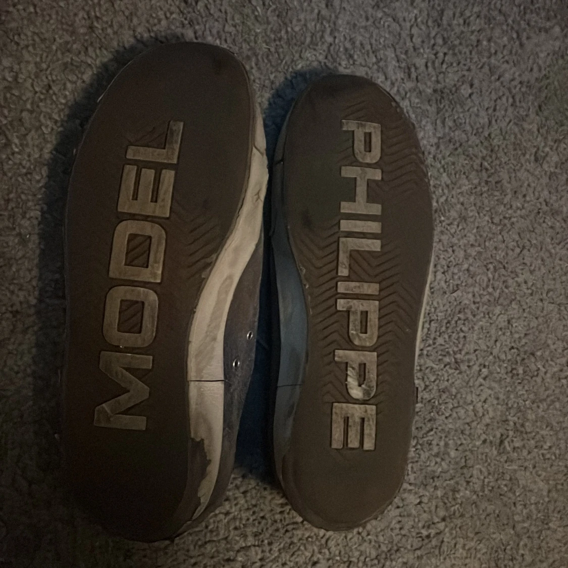 Philippe Model grå sneakers i mocka - 3