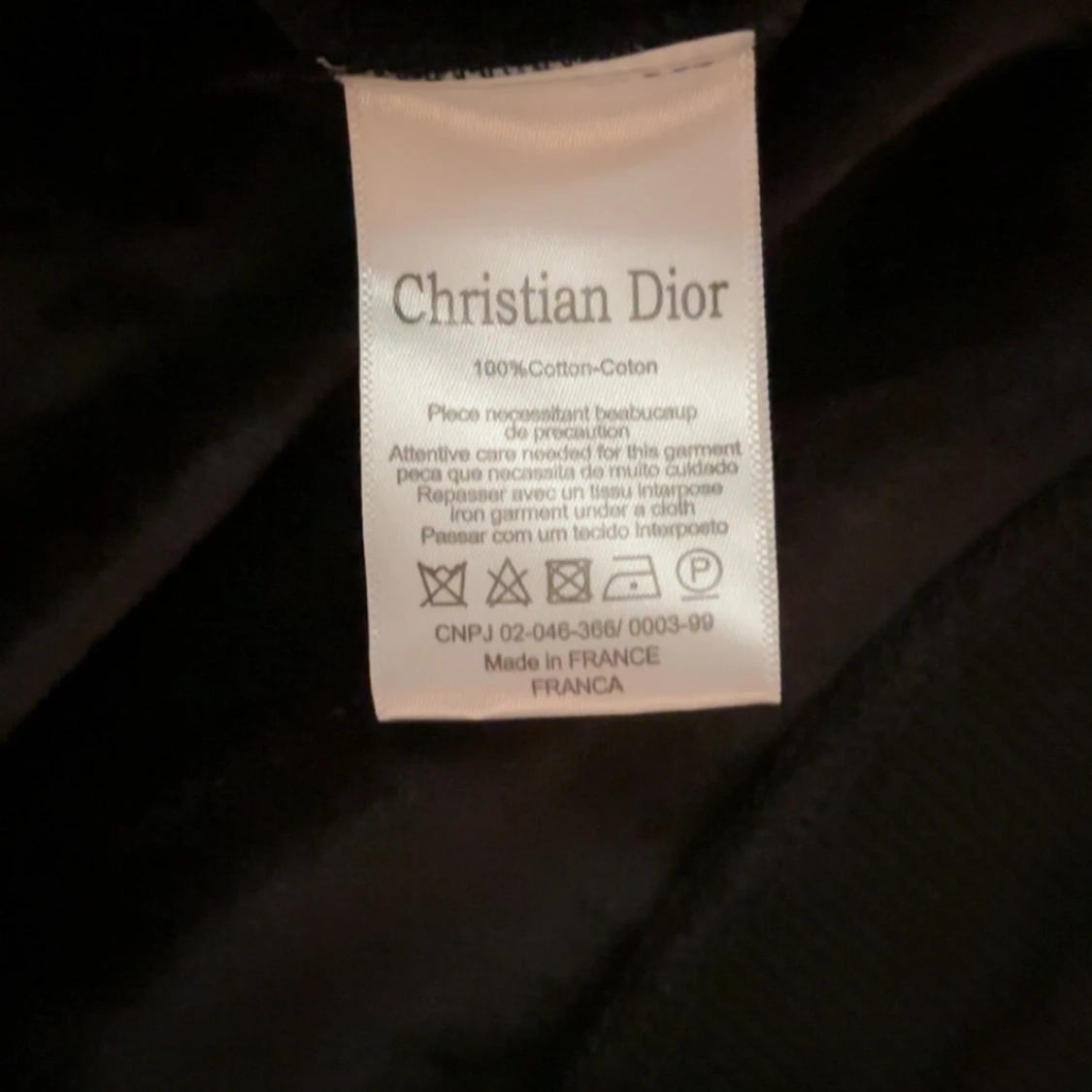 Svart Dior hoodie med blommigt tryck - 3