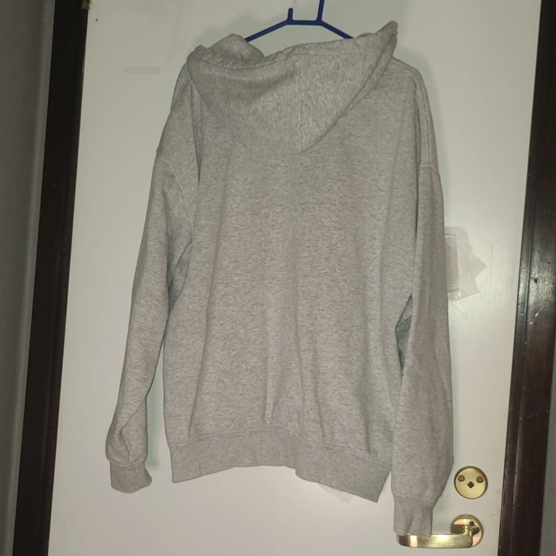 Grå Harvard hoodie med dragkedja S - 1