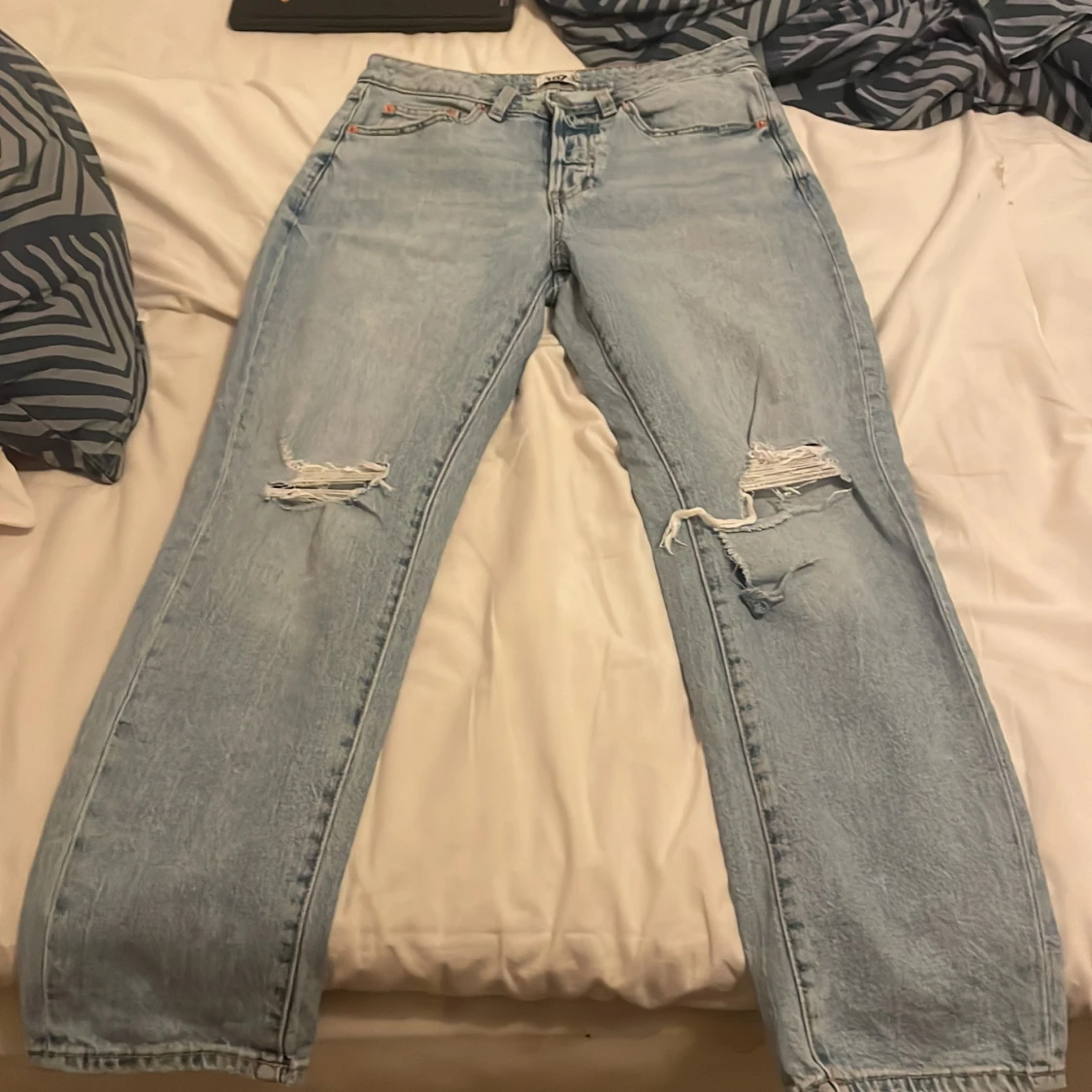 Ljusblå jeans från 157, straight fit