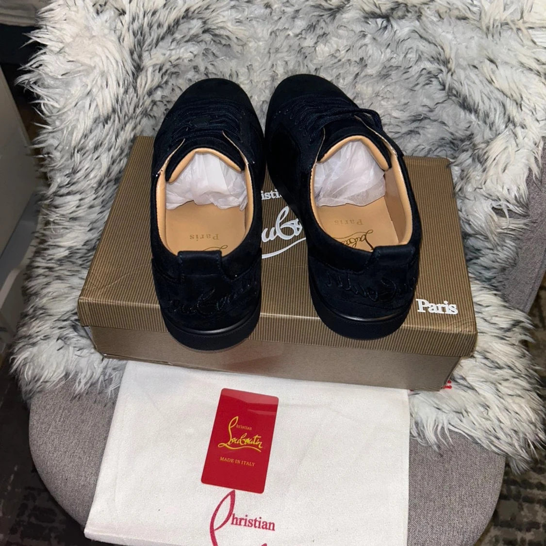 Svarta sneakers från Christian Louboutin - 3