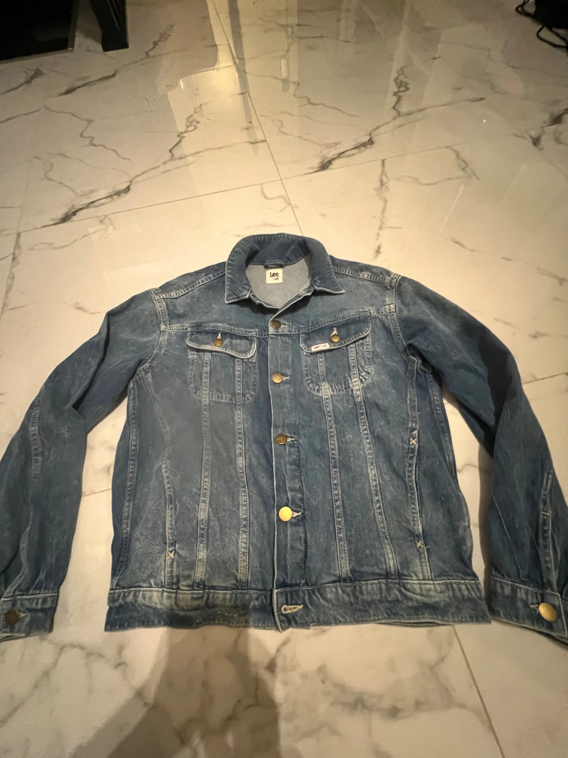 Blå jeansjacka Lee x h&m