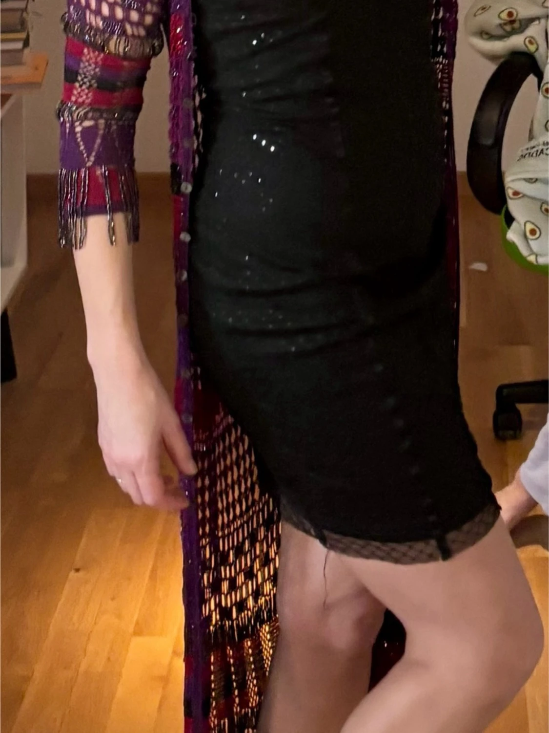 Svart glittrig kort klänning från NAKD - 3