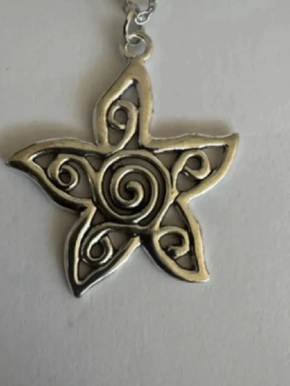 Starflower silverhalsband 