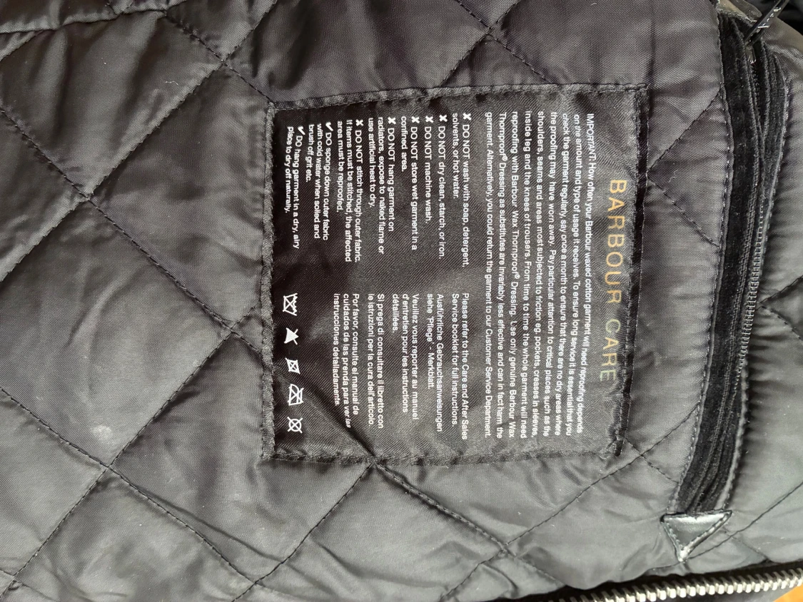 Svart Barbour waxjacka M - 3