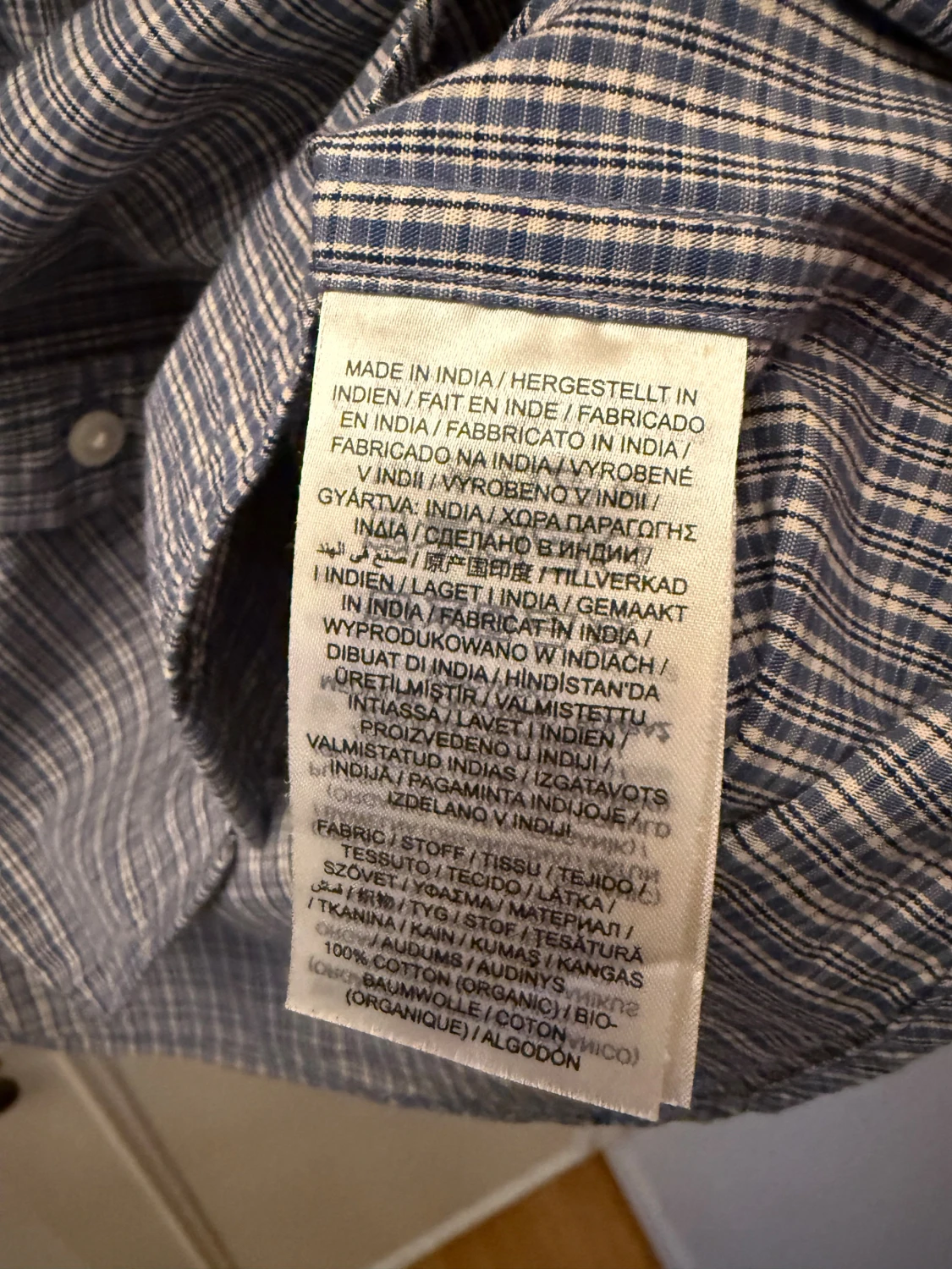 Blårutig skjorta från Gant - 5