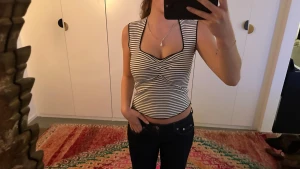 Randig festtopp - Randig festtopp