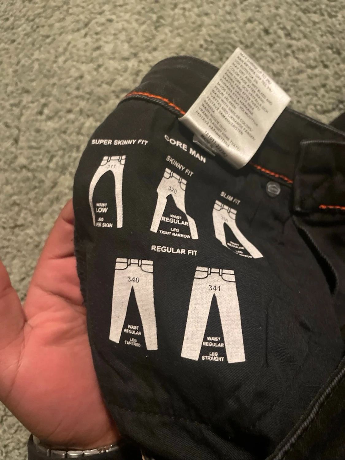 Svarta skinny jeans från Core Man W28/L32 - 2