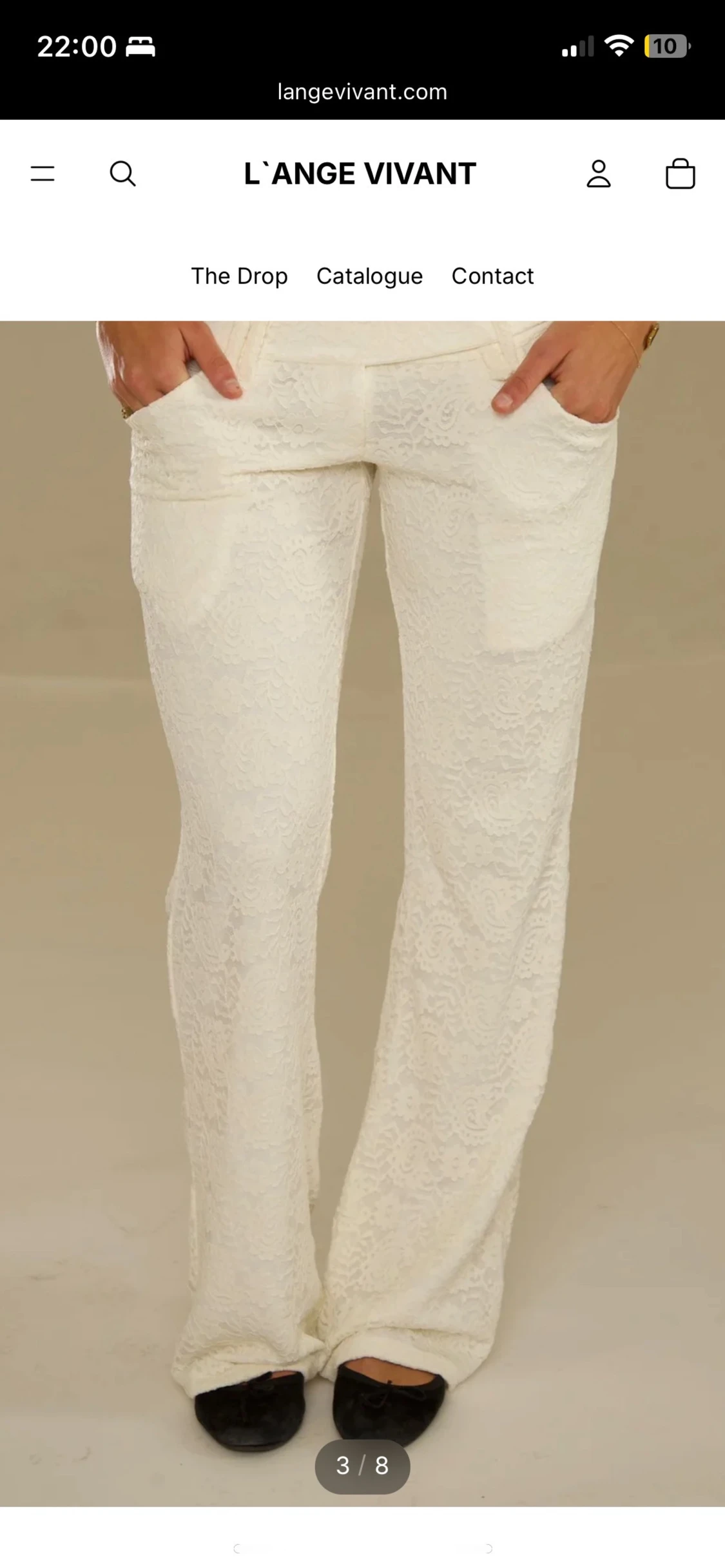 Vita spetsbyxor från L’ange vivant - 2