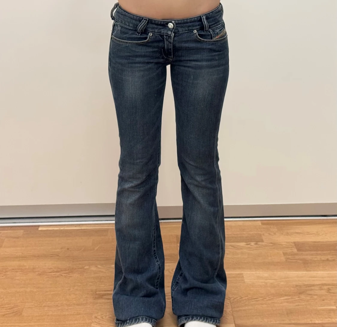 ultra low rise Diesel bootcut jeans