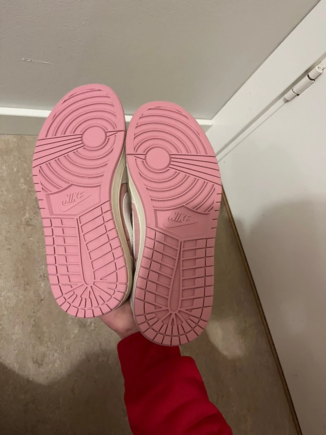 Nike Air Jordan 1 Low rosa/vit - 1