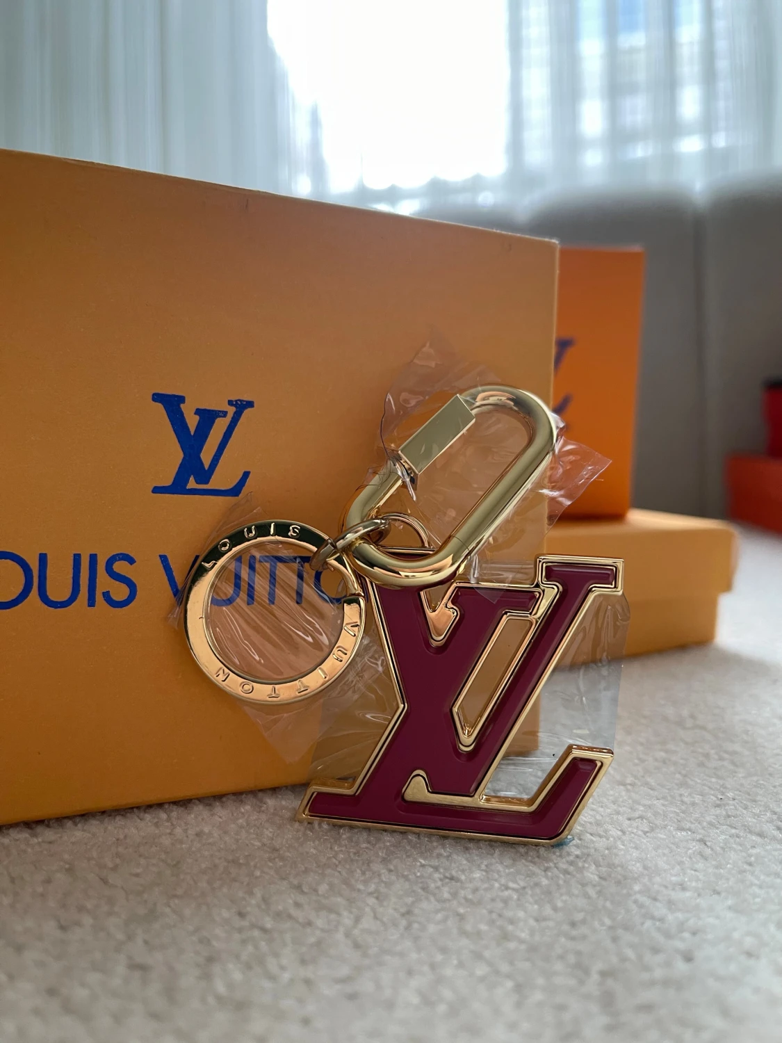  Vuitton rosa nyckelring - 5