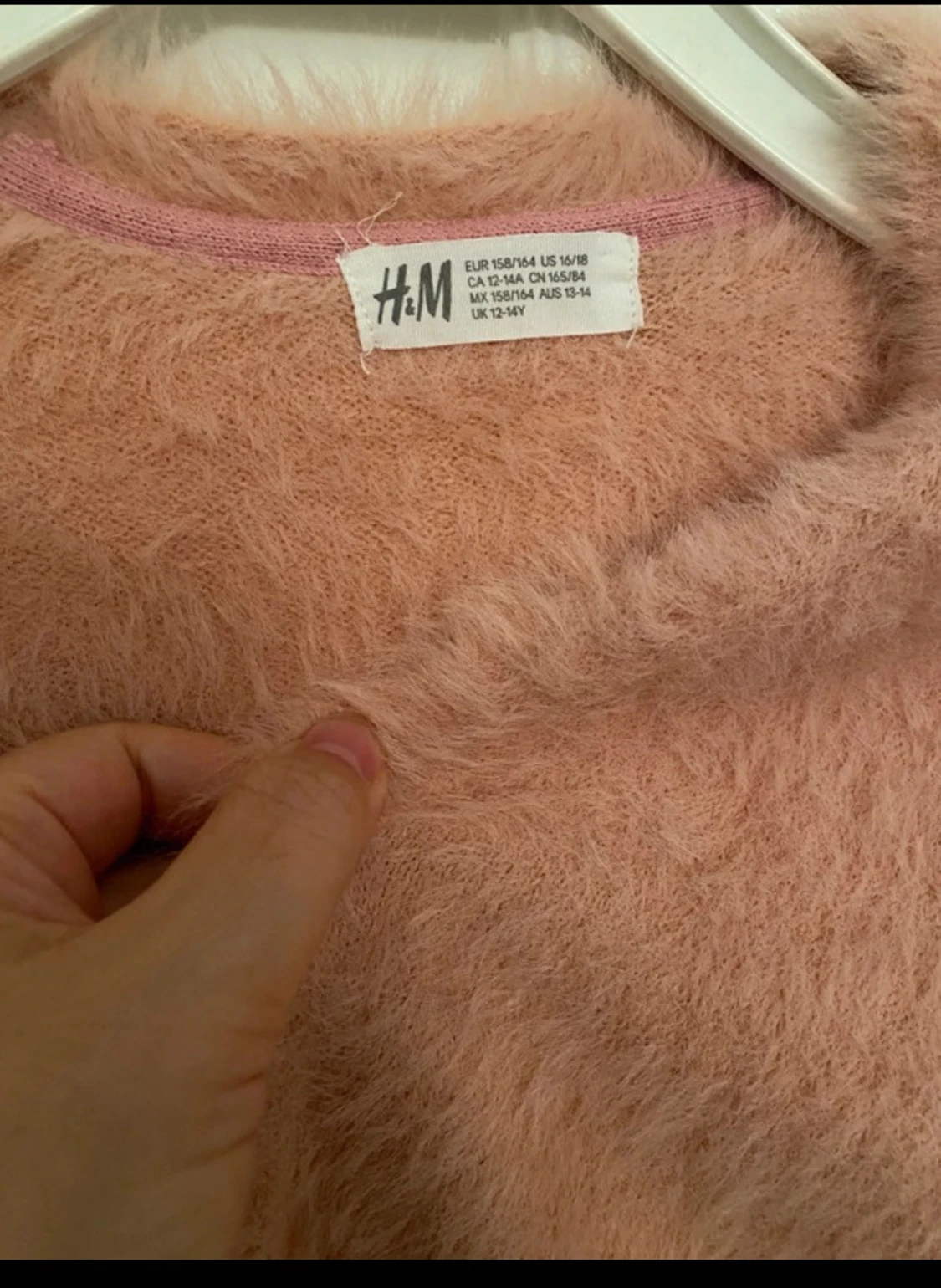 Rosa teddyjacka från H&M - 1