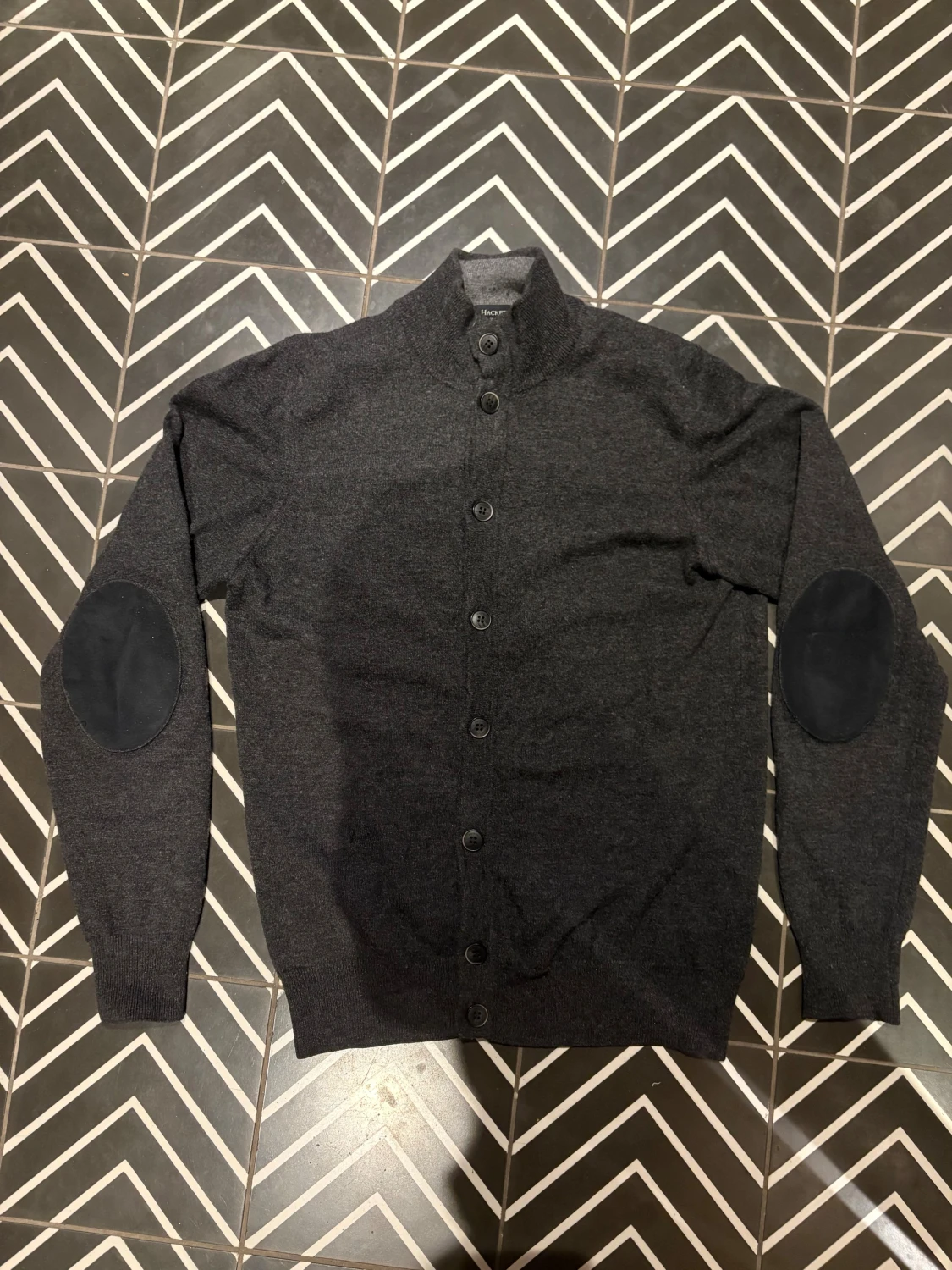Grå cardigan från Hackett