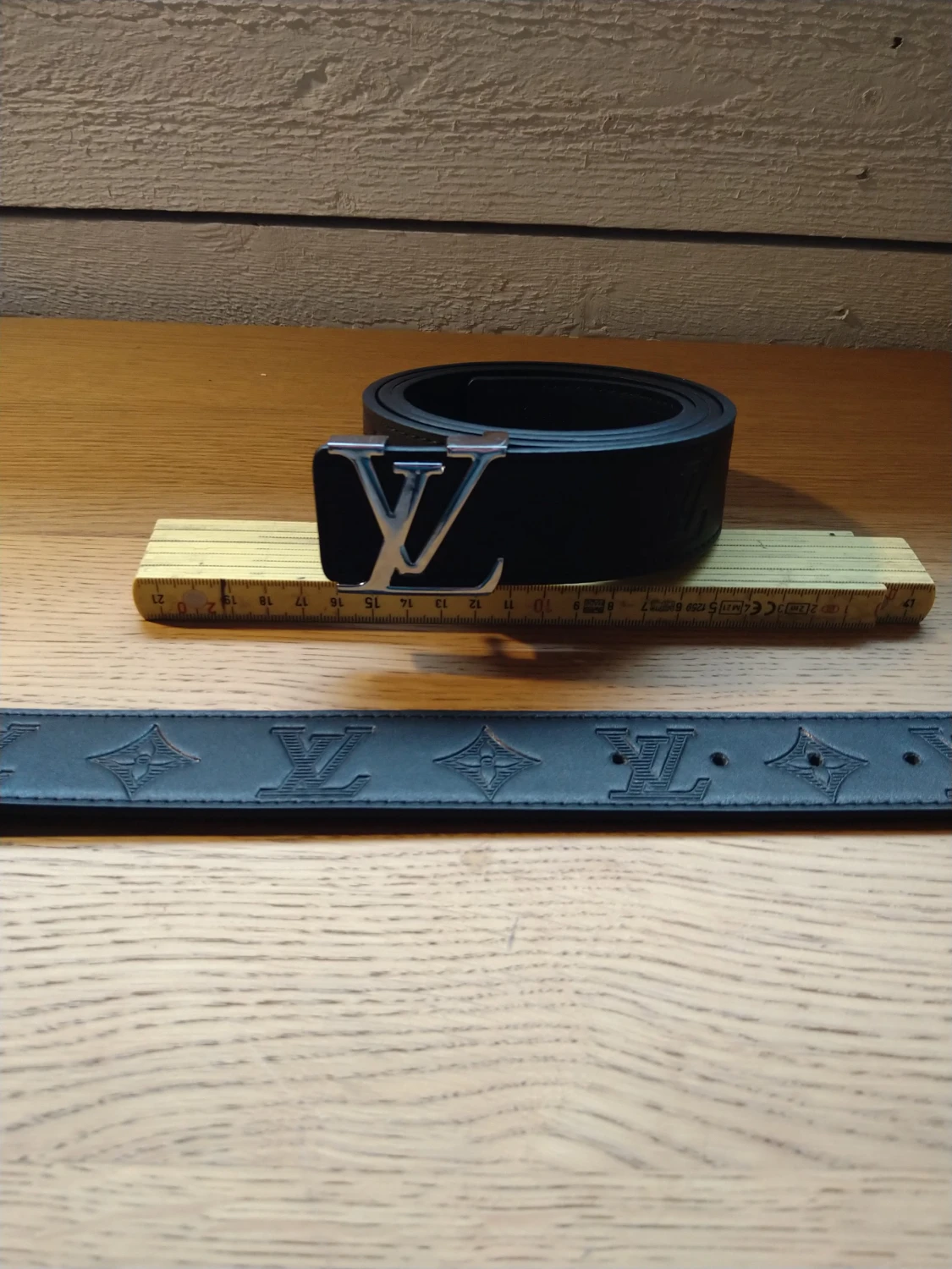 LV Bälte helt svart 120 cm
