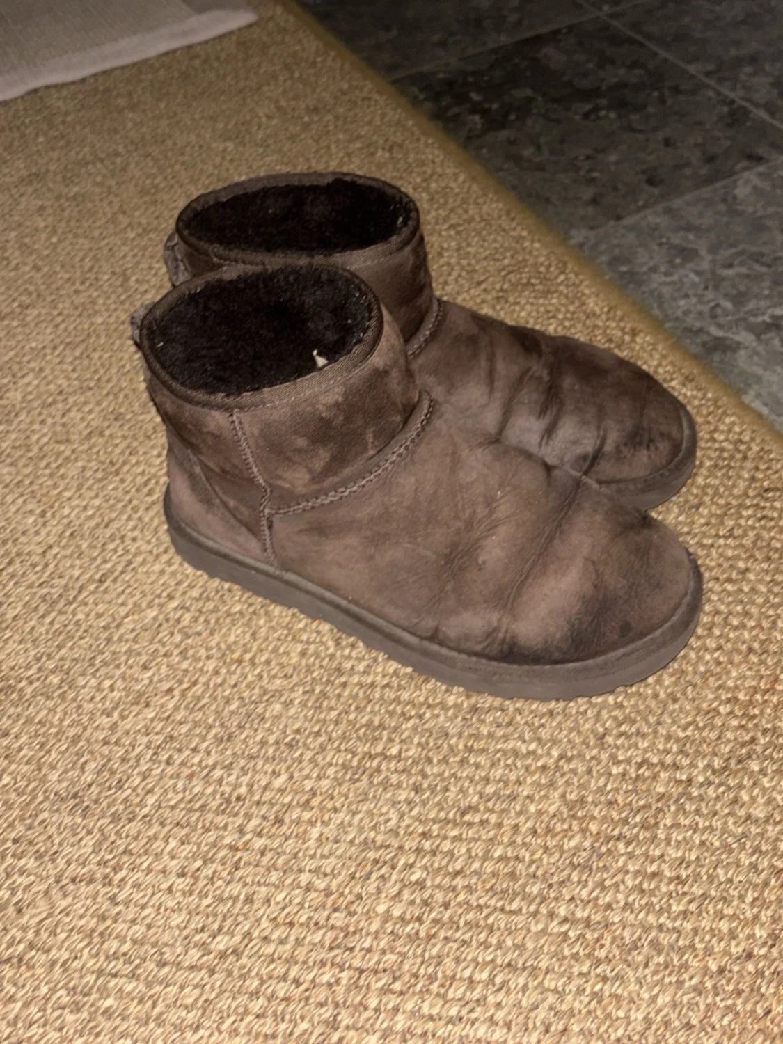 Bruna UGG boots i mocka - 3
