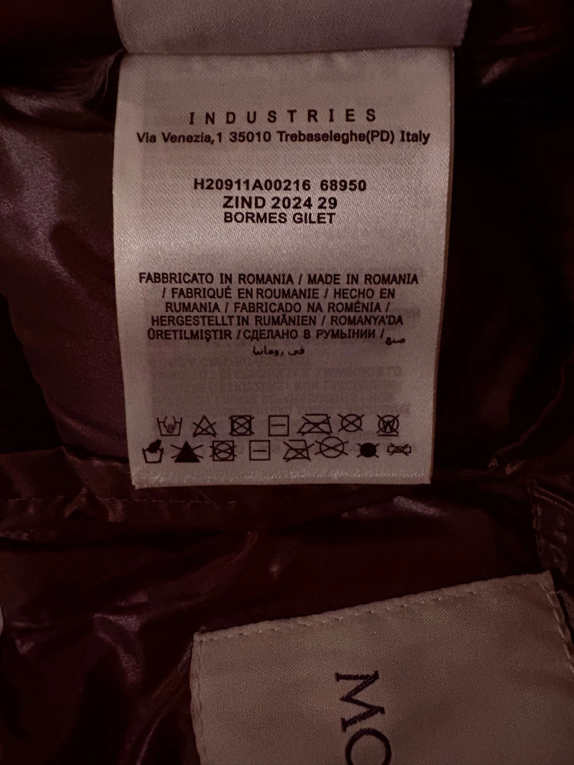 Moncler Bormes Vest 2024 Storlek 1 Kvitto finns - 2