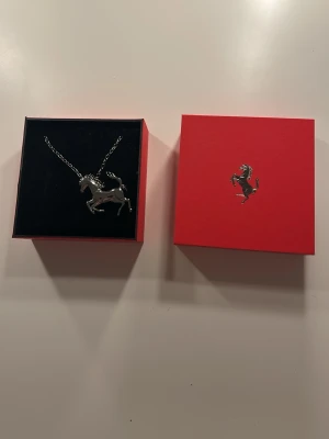 Ferrari Halsband - Silvrigt Ferrari halsband säljs! Lite lång tycker jag och passar inte riktigt mig. Aldrig använt. Diskuterar gärna priset, med tanke på att den är helt ny och äkta kan det inte sänkas mycket.