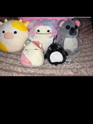 paket med squishmallows - Säljer ett paket med squishmallows. Och en adopt me Alla oanvända. 