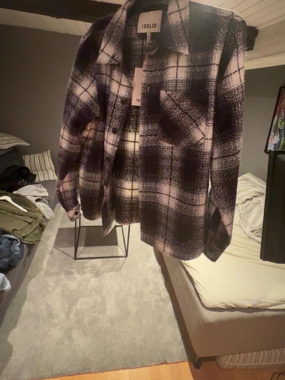 Rutig overshirt från Solid