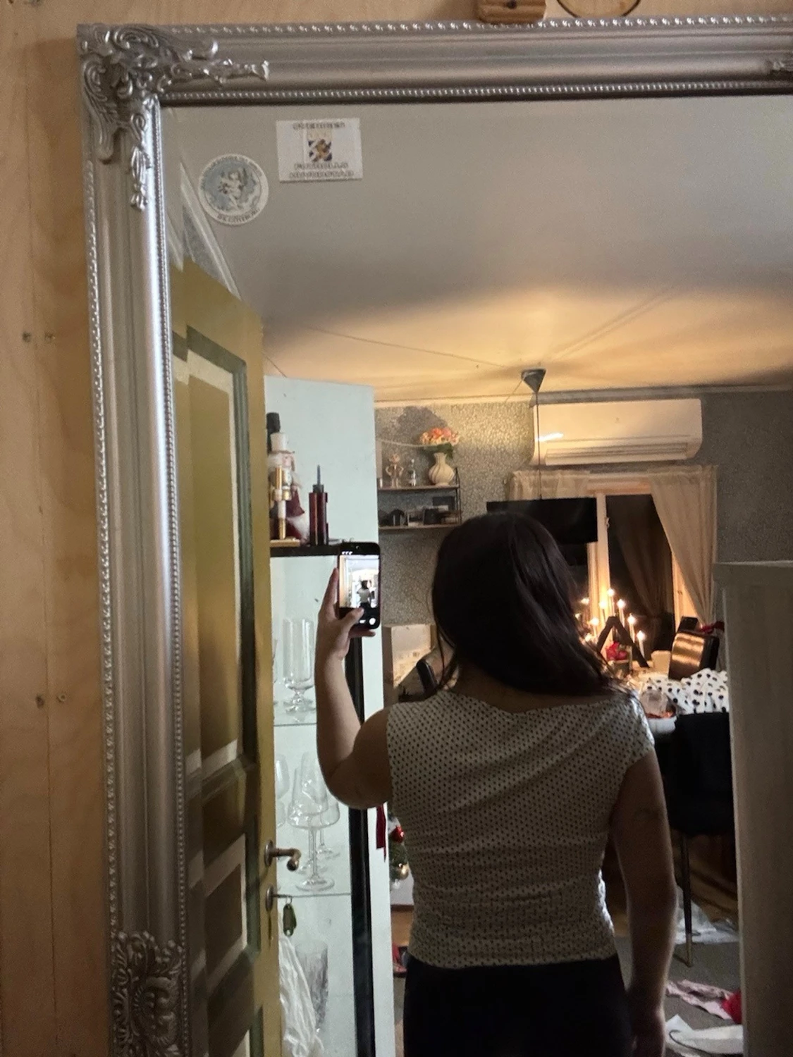 Vit prickig offshoulder topp - 3