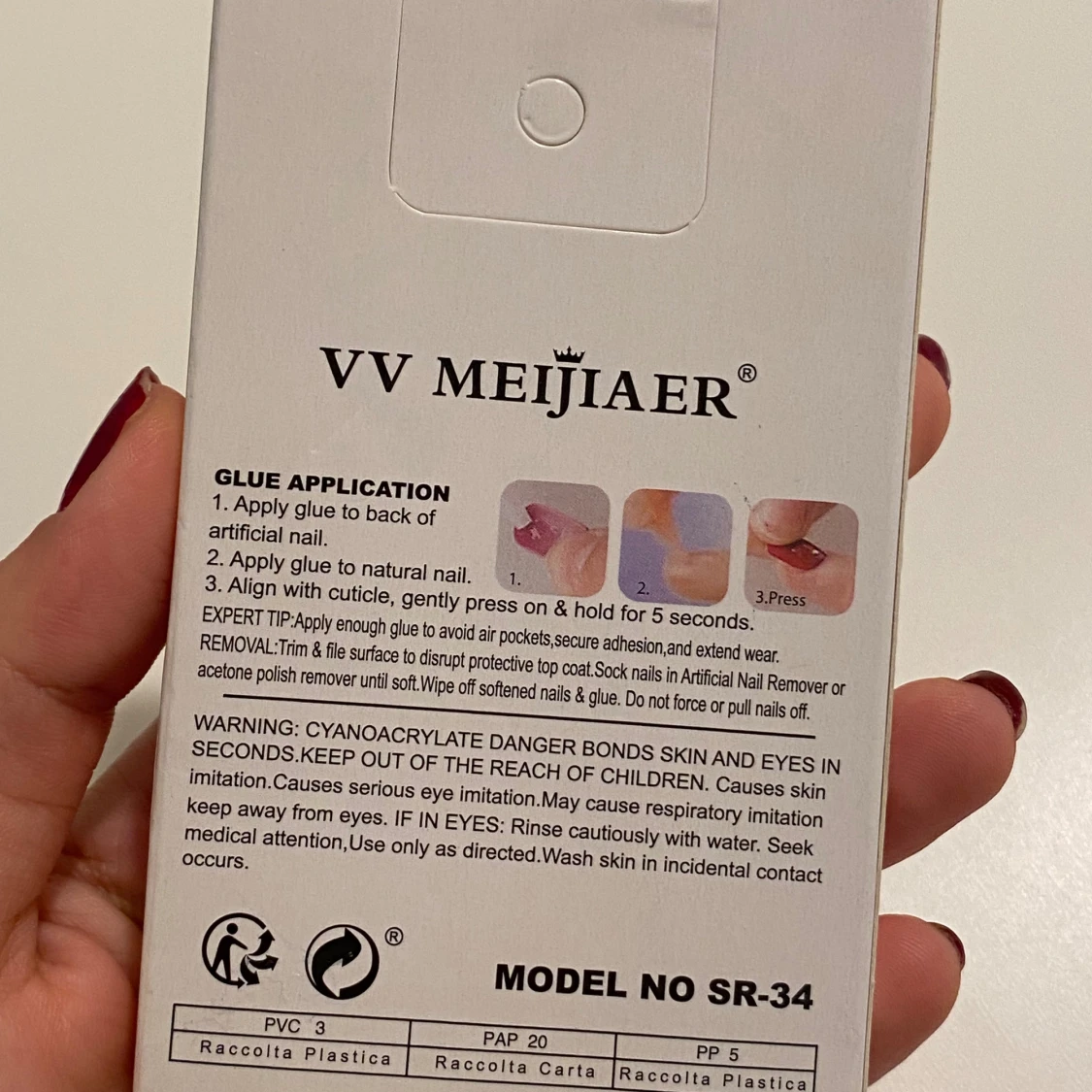 Röda franska tippar från VV Meijiaer - 2