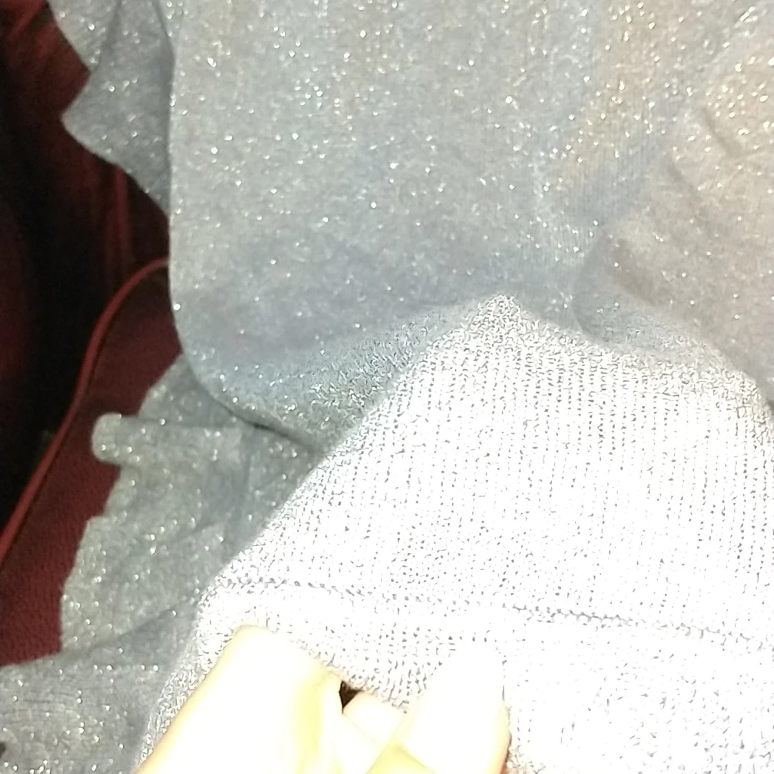 Grå silver glittrig (kofta) - 90